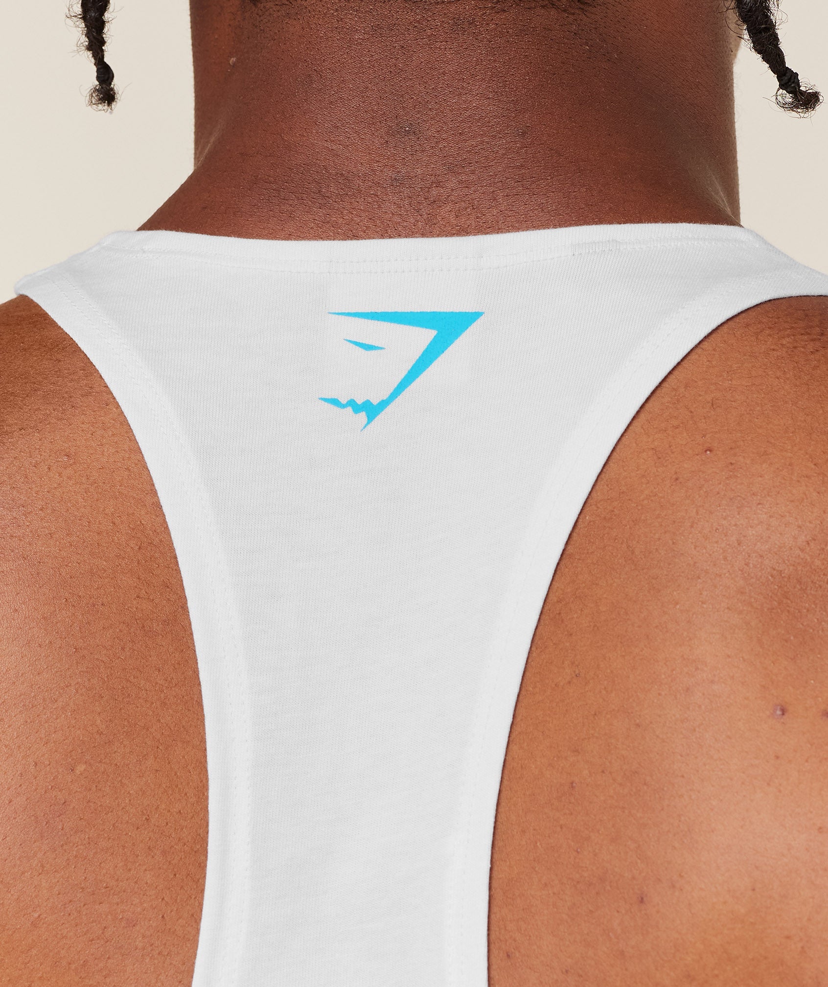 Gymshark Power Stringer - GS White/GS Brand Blue