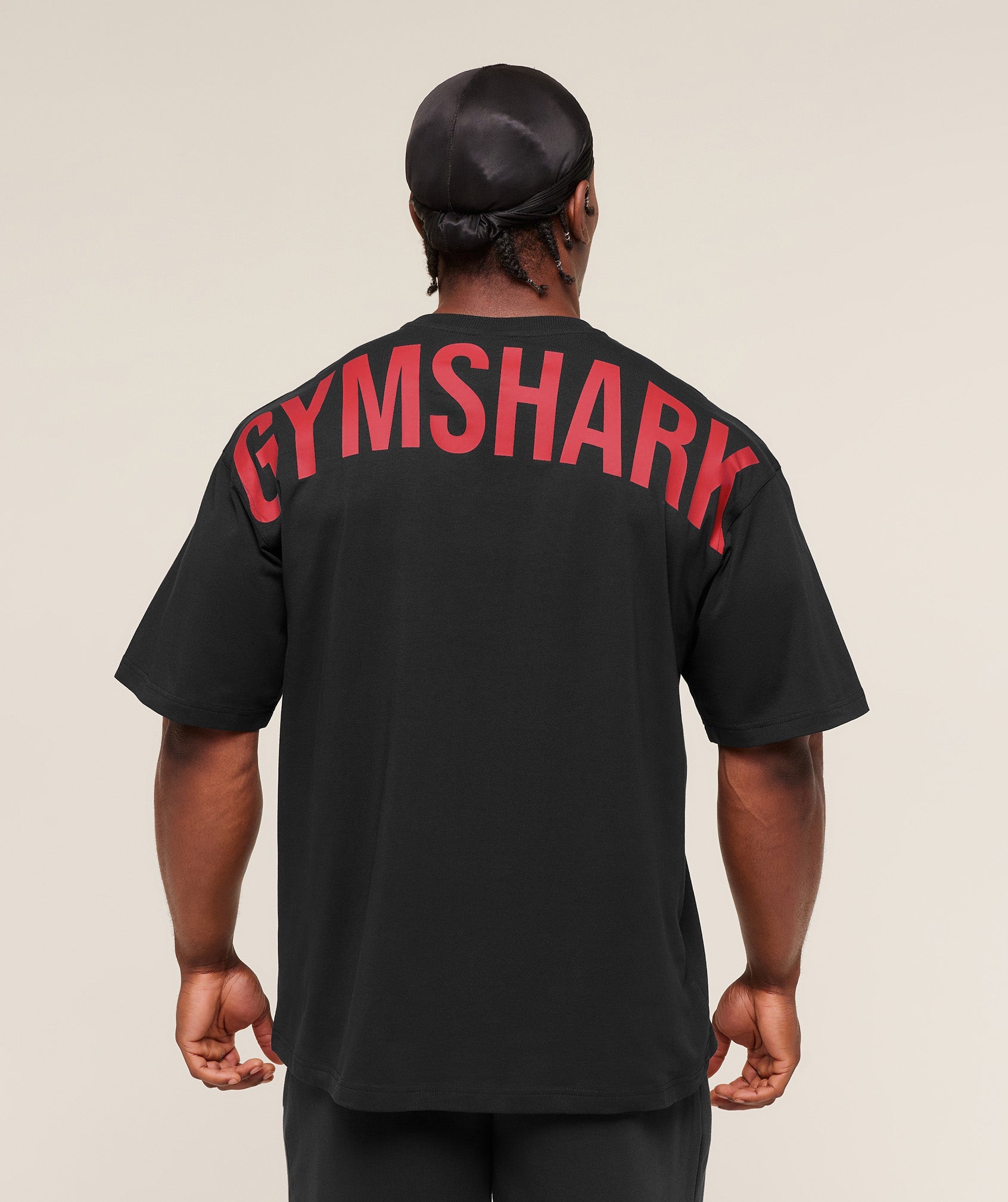 Gymshark Power T-Shirt - Black/Conditioning Red