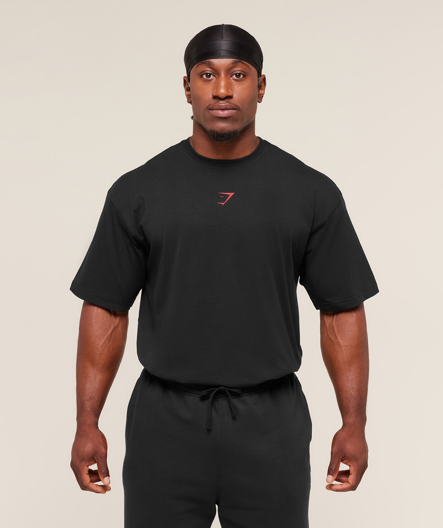 Gymshark Power T-Shirt - Black/Conditioning Red