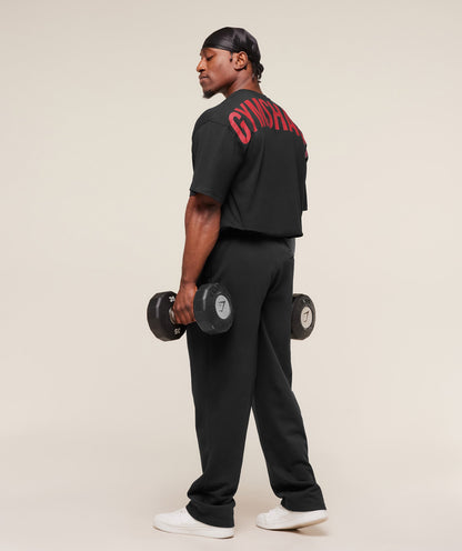 Gymshark Power T-Shirt - Black/Conditioning Red