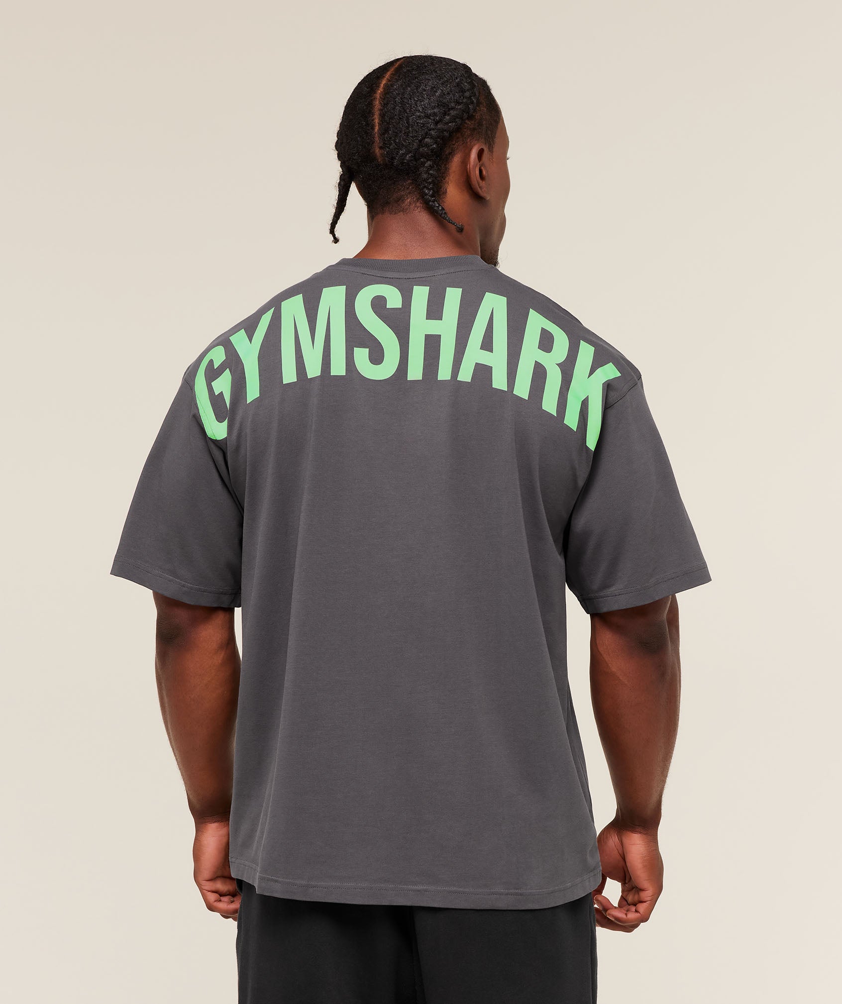 Gymshark Power T-Shirt - Onyx Grey