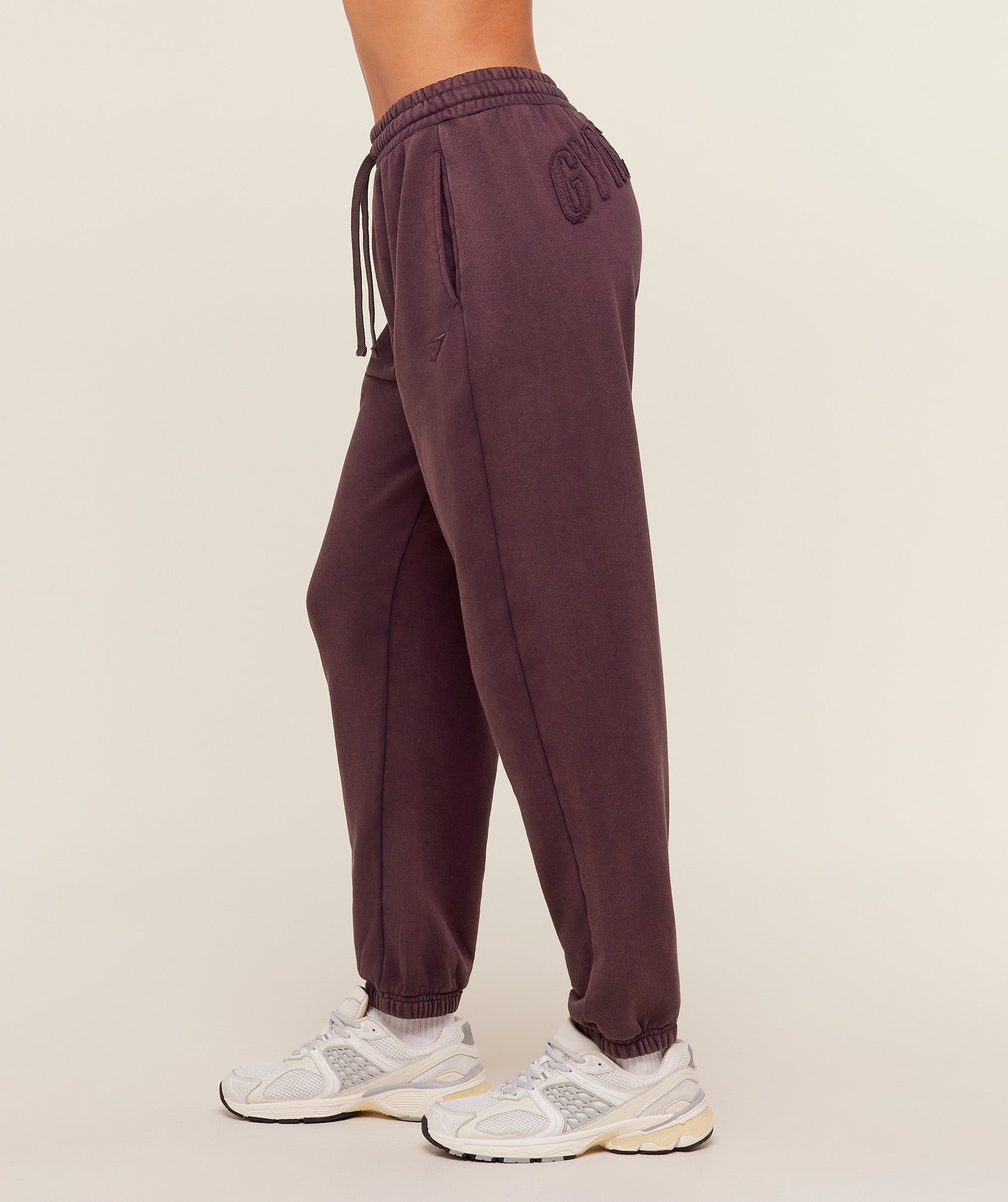 Gymshark Power Washed Cuff Joggers -  Cherry Purple/Acid Wash
