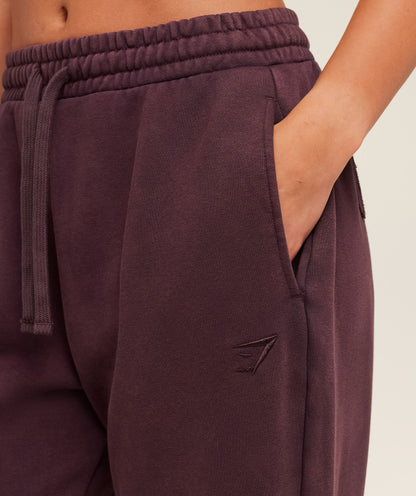 Gymshark Power Washed Cuff Joggers -  Cherry Purple/Acid Wash