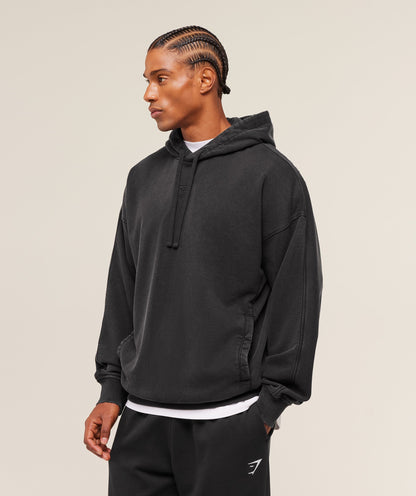 Gymshark Power Washed Hoodie - GS Black