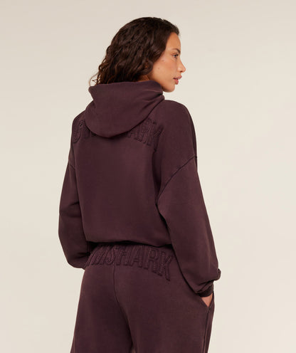 Gymshark Power Washed Oversized Hoodie -  Cherry Purple/Acid Wash