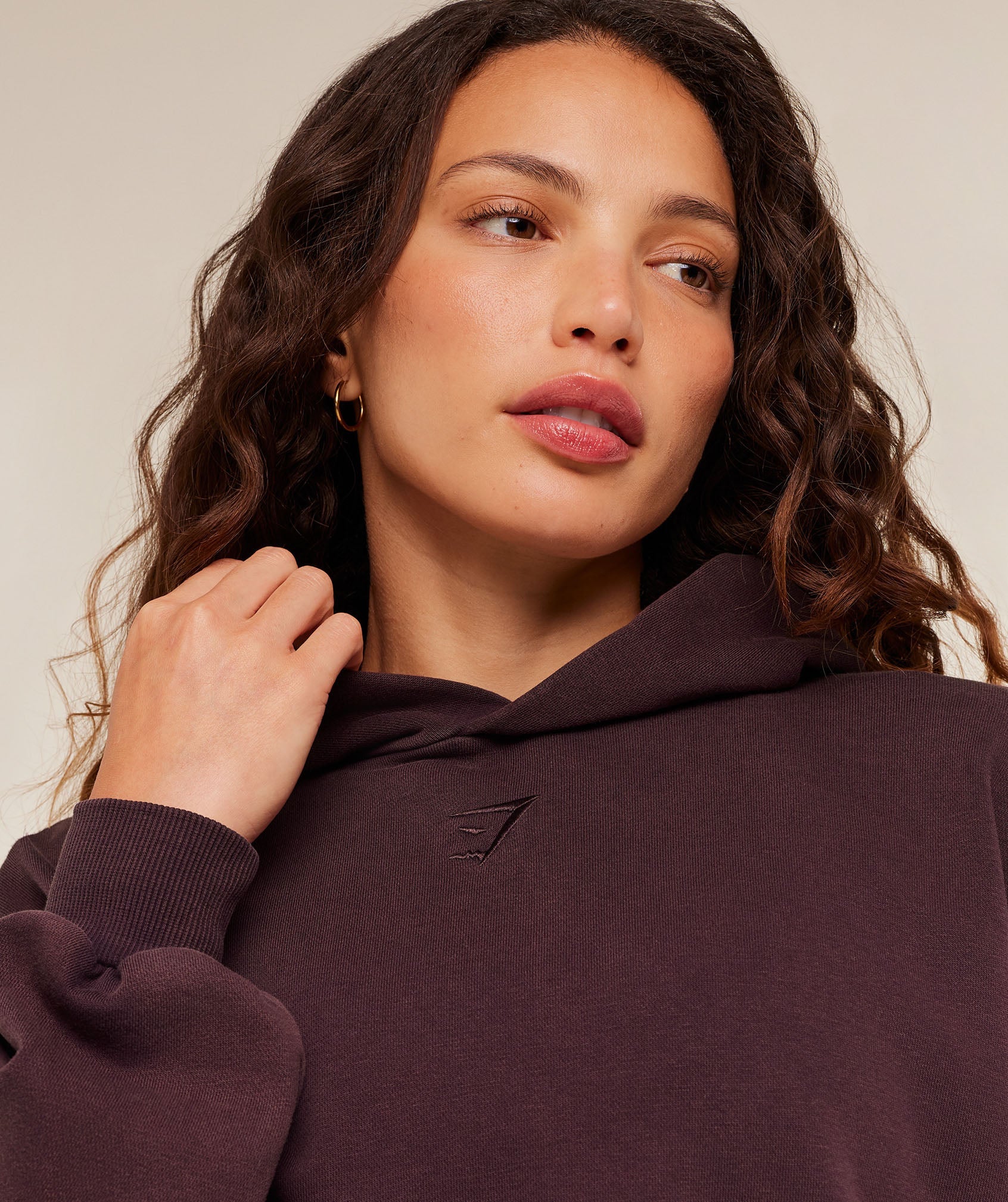 Gymshark Power Washed Oversized Hoodie -  Cherry Purple/Acid Wash