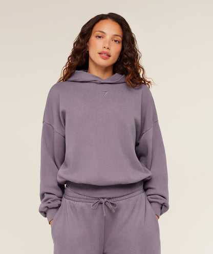 Gymshark Power Washed Oversized Hoodie -  Dusk Purple/Acid Wash