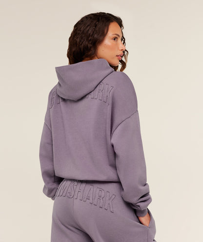 Gymshark Power Washed Oversized Hoodie -  Dusk Purple/Acid Wash