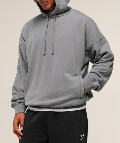 Gymshark Power Washed Hoodie - GS Medium Grey