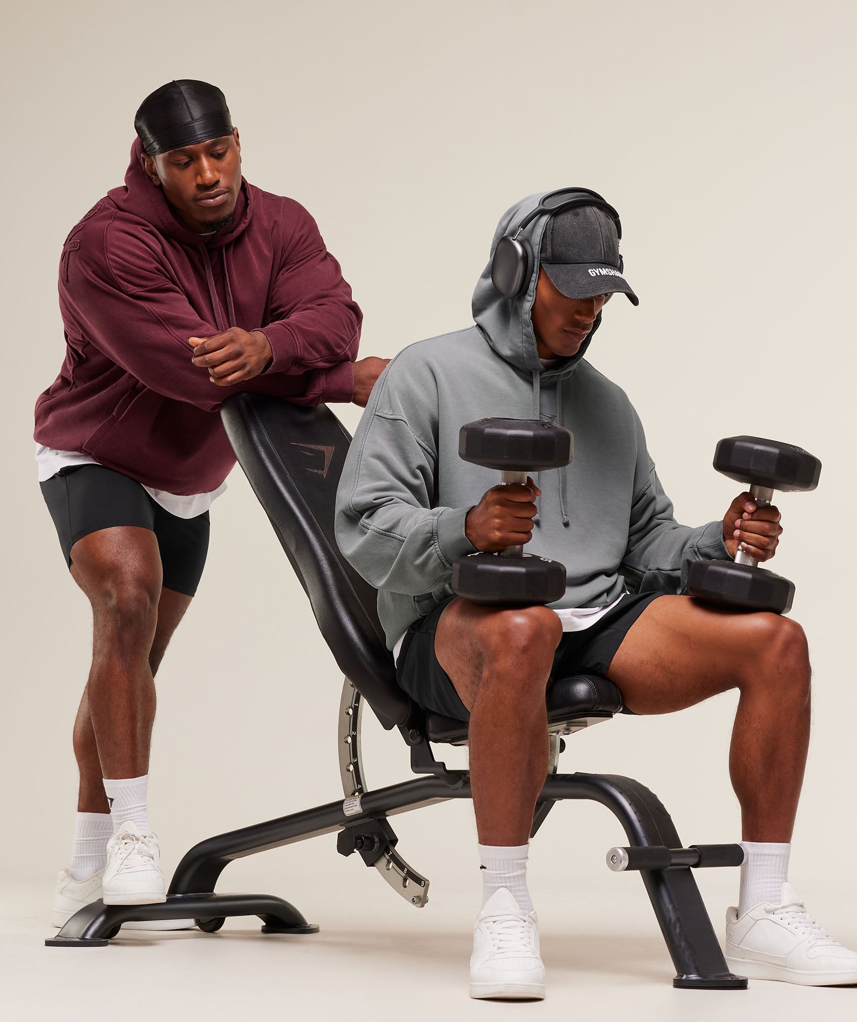 Gymshark Power Washed Hoodie - GS Medium Grey