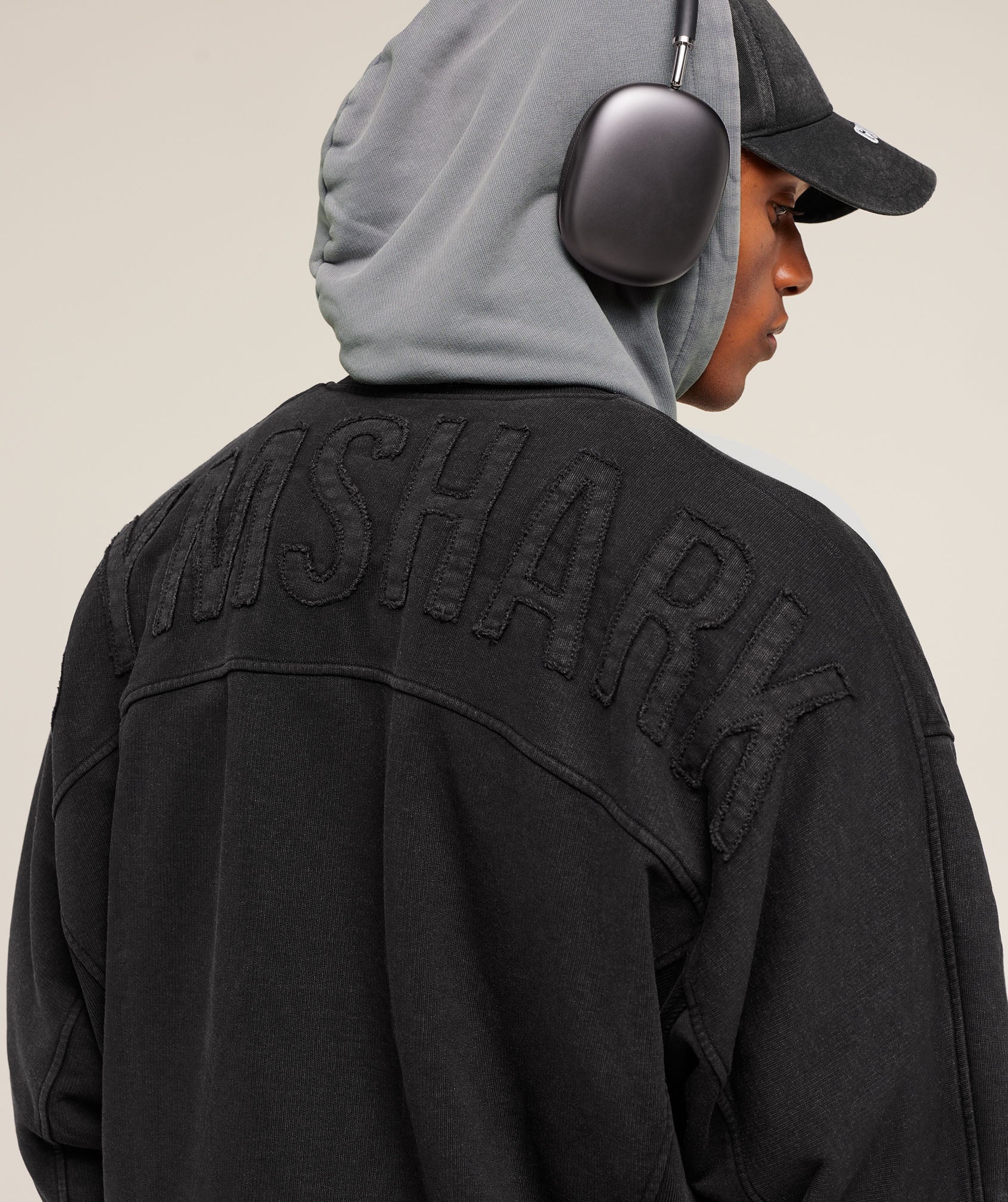 Gymshark Power Washed Jersey Track Jacket - GS Black