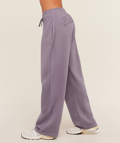 Gymshark Power Washed Joggers -  Dusk Purple/Acid Wash