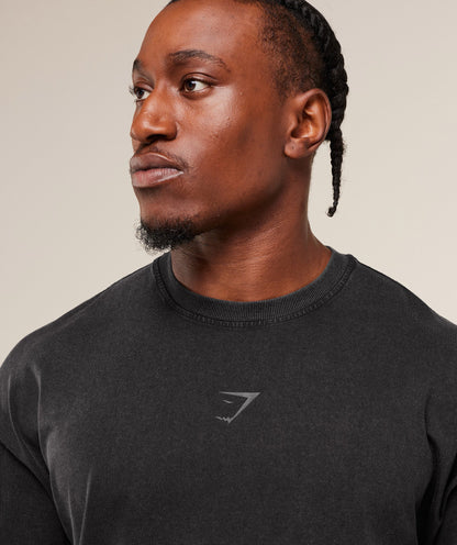 Gymshark Power Washed T-Shirt - GS Black