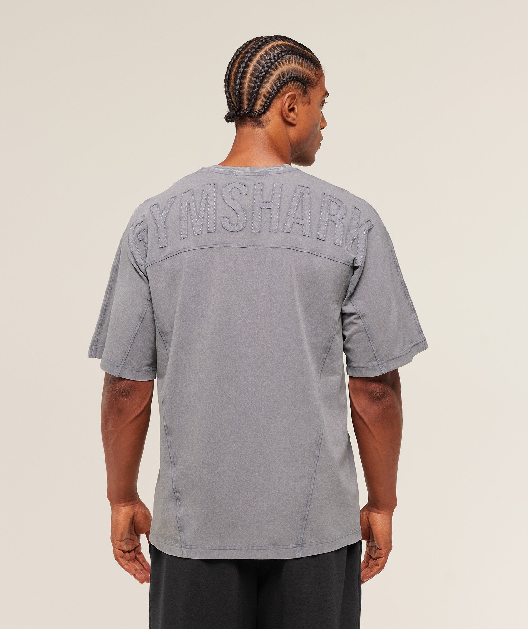 Gymshark Power Washed T-Shirt - GS Medium Grey