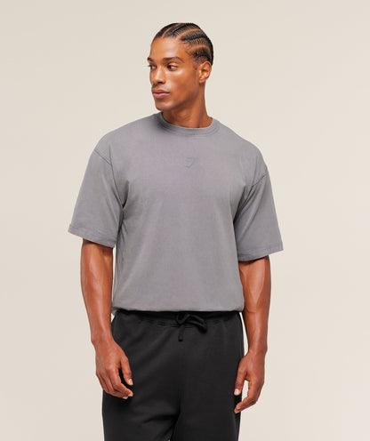 Gymshark Power Washed T-Shirt - GS Medium Grey