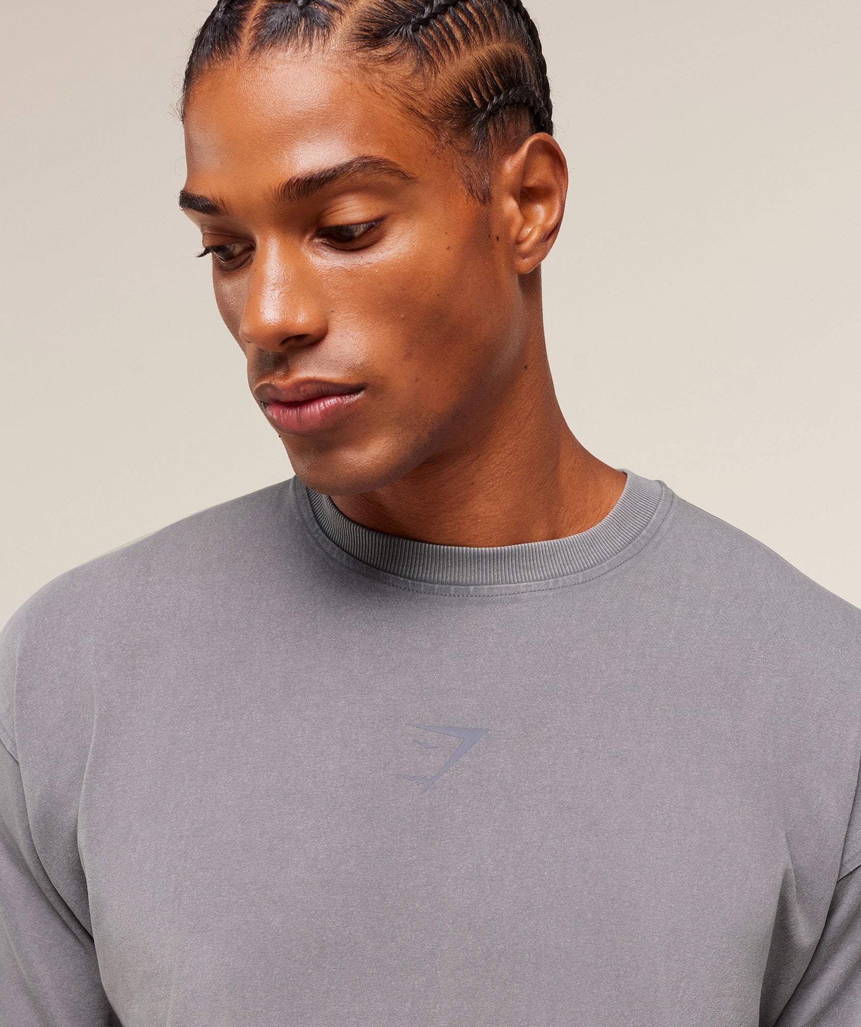 Gymshark Power Washed T-Shirt - GS Medium Grey