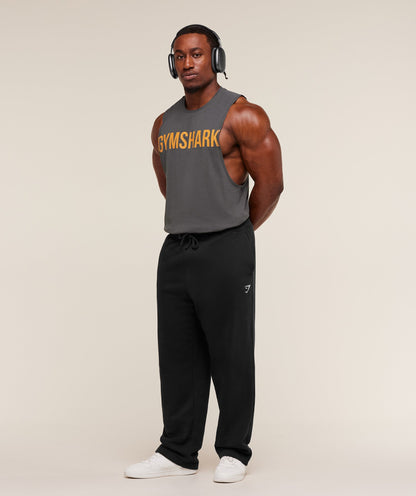 Gymshark Prime Drop Arm Tank - Onyx Grey/Antique Gold