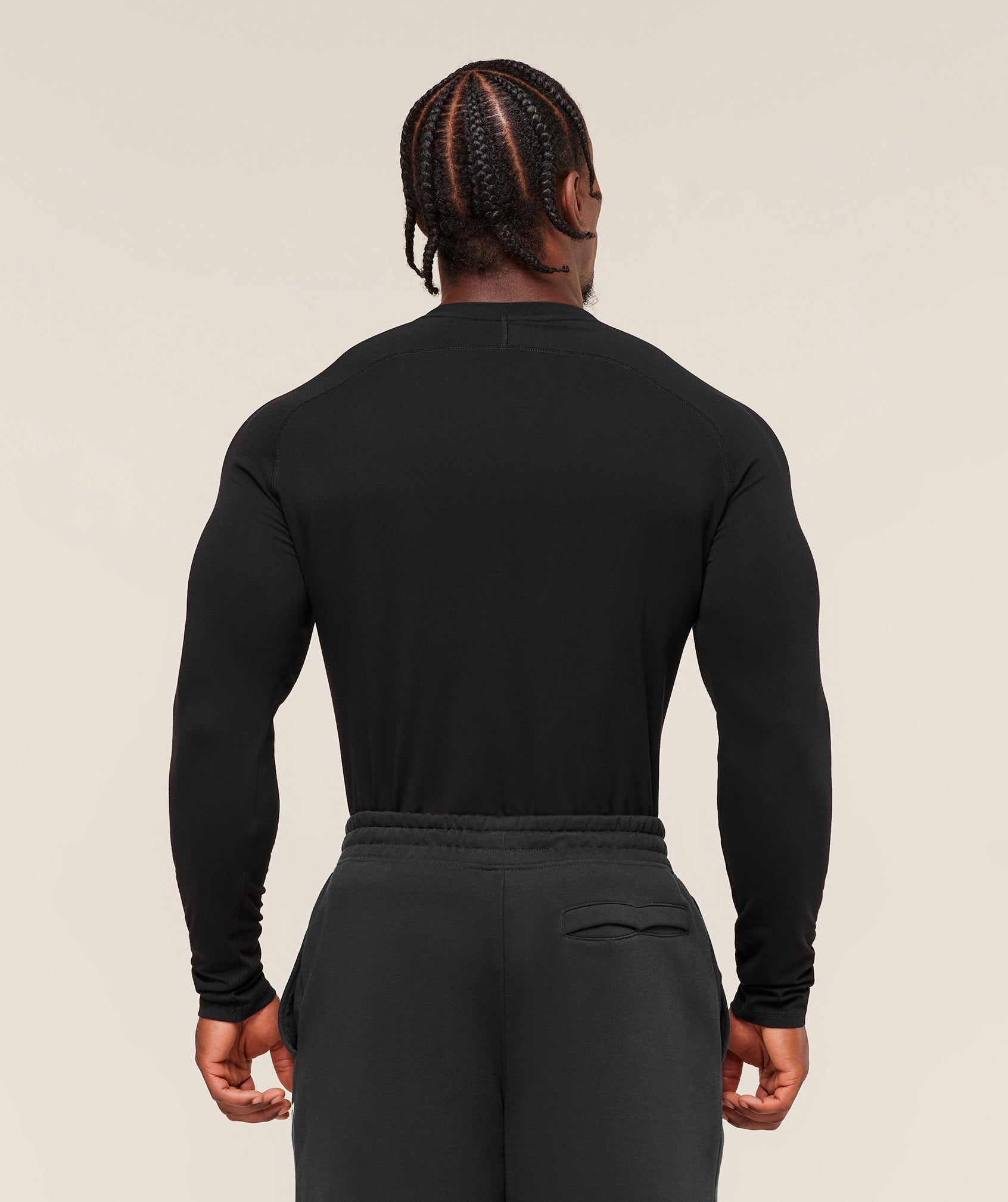 Gymshark Prime Long Sleeve T-Shirt - Black/Vivid Red
