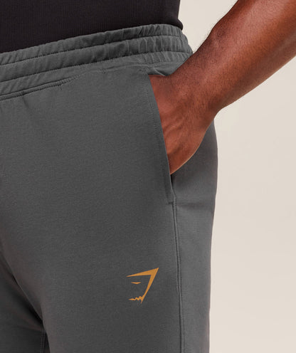 Gymshark Prime Joggers - Onyx Grey/Antique Gold