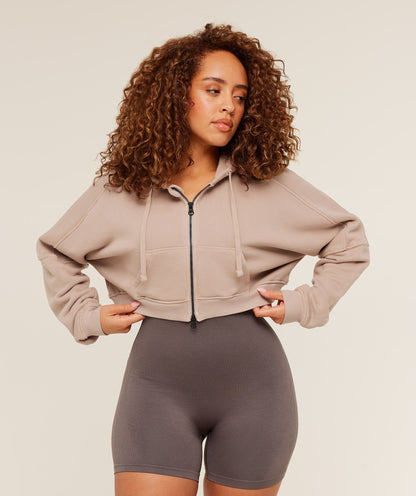 Gymshark Pump Zip Through Hoodie - GS Dusk Pink/WASH