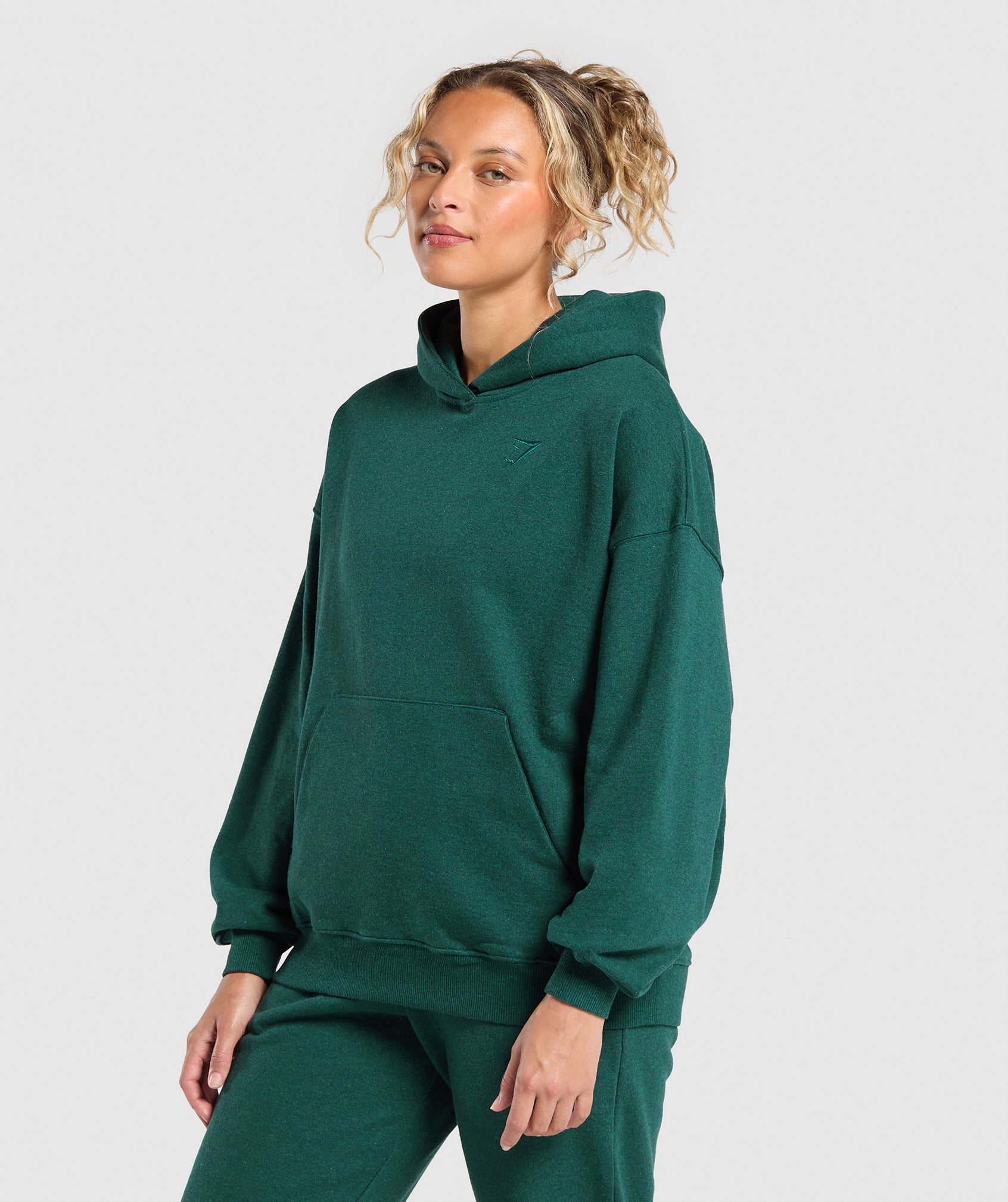 Gymshark Rest Day Sweats Hoodie - Bros Bold Teal Marl