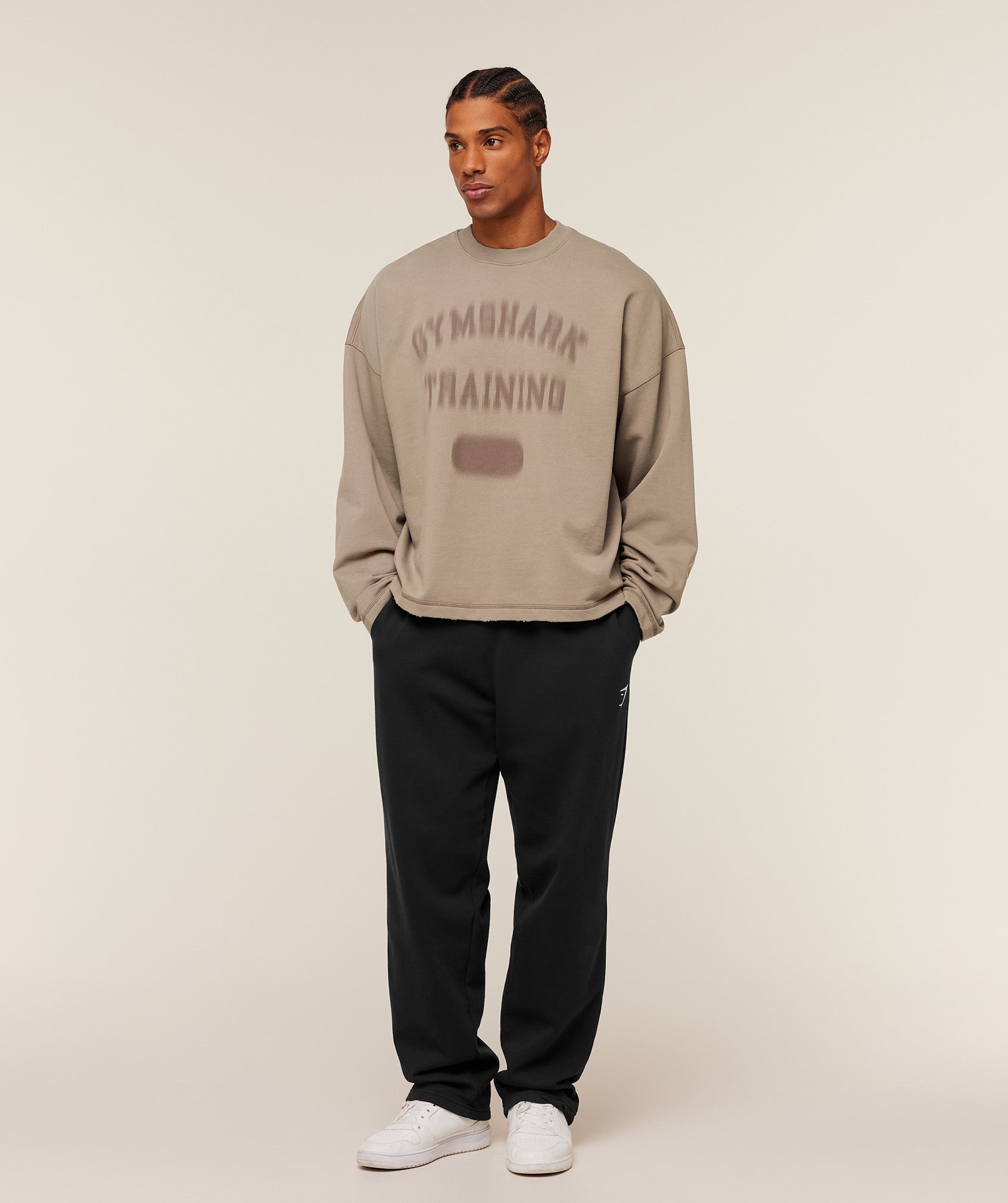 Gymshark Re-Rack Crew Neck Pullover - Lifestyle Brown