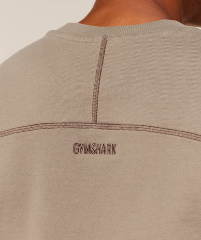 Gymshark Re-Rack Crew Neck Pullover - Lifestyle Brown