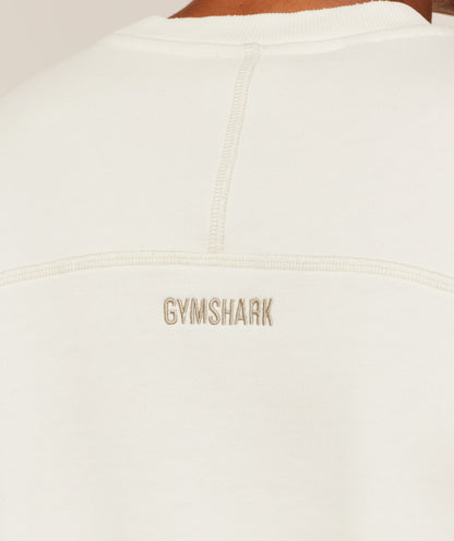 Gymshark Re-Rack Crew Neck Pullover - GS Soft White