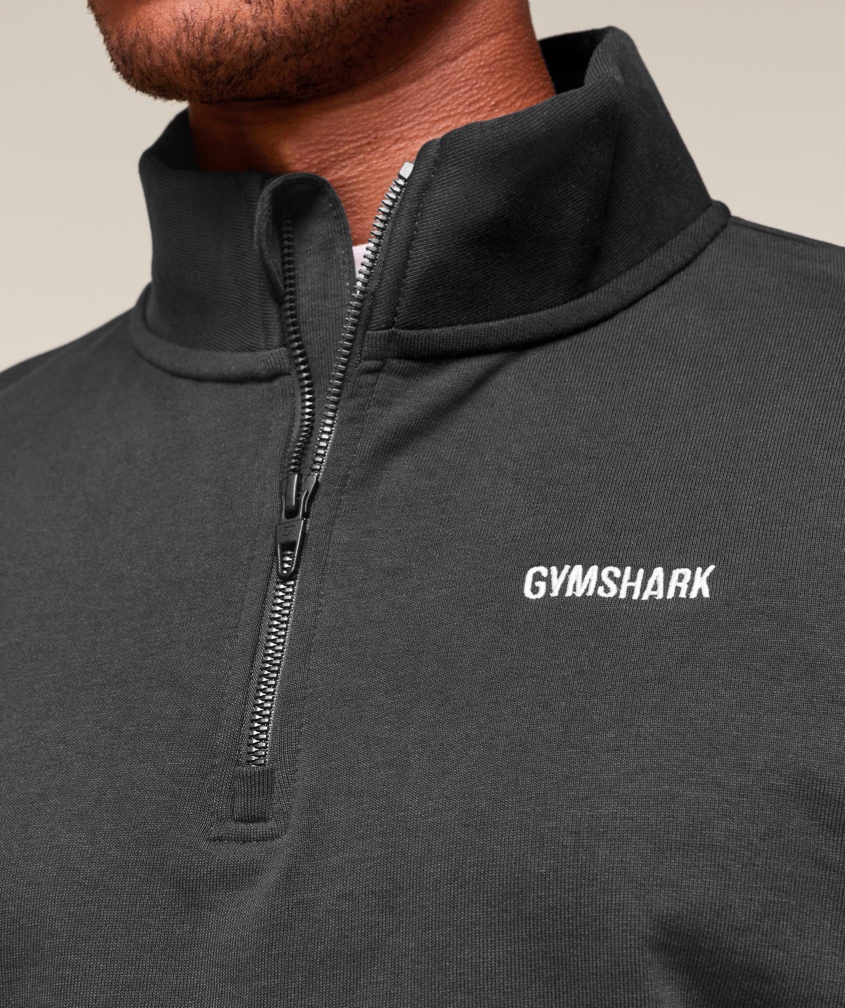 Gymshark Rest Day Sweats 1/4 Zip - Black