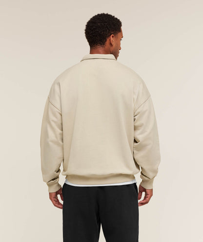 Gymshark Rest Day Sweats 1/4 Zip - Pebble Grey