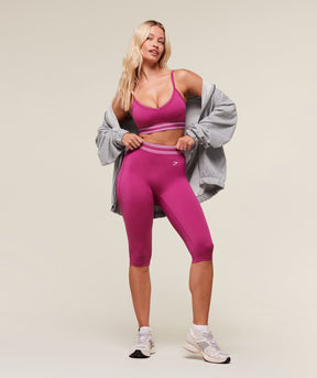 Gymshark Retro Capri Leggings - Winning Pink