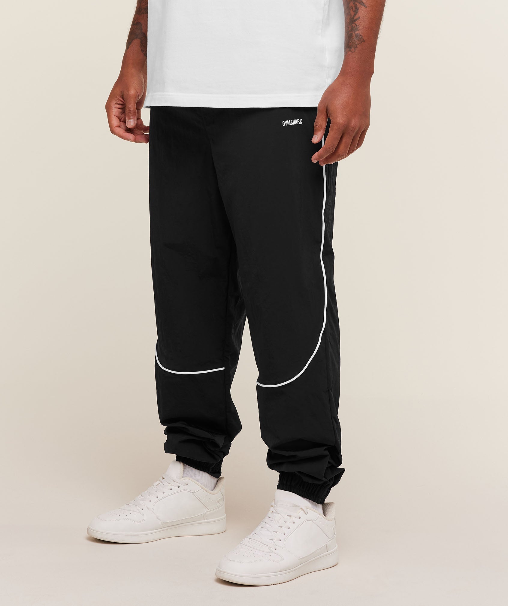 Gymshark Retro Shell Track Pants - Black