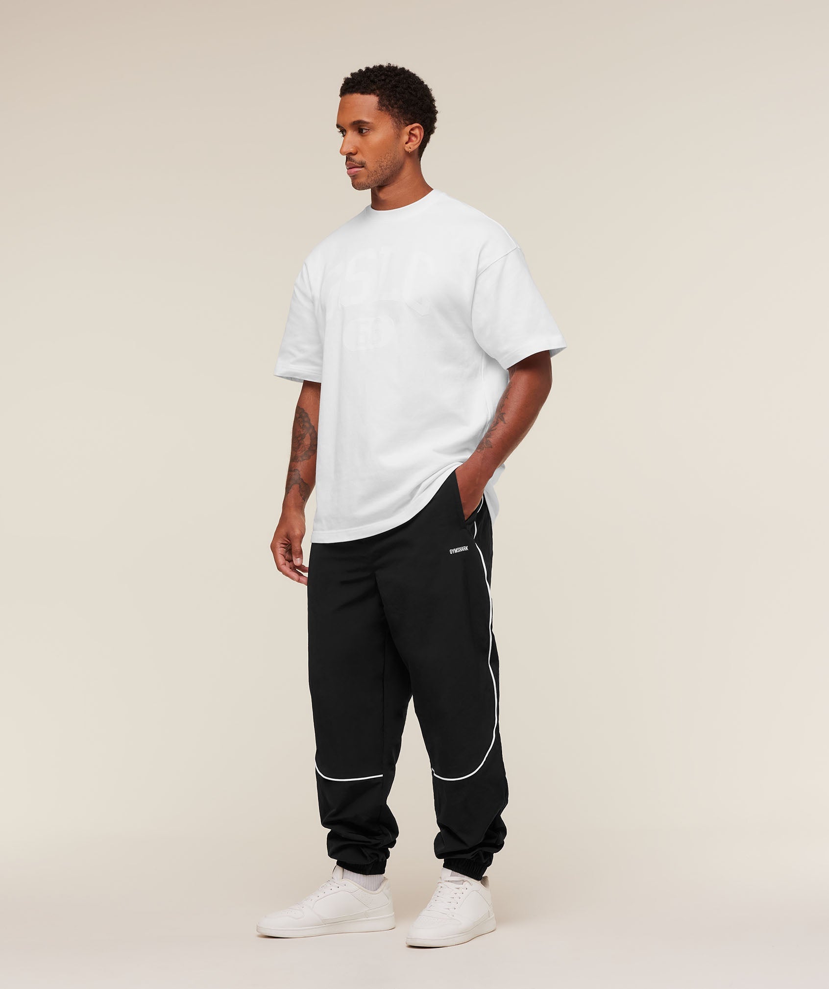 Gymshark Retro Shell Track Pants - Black