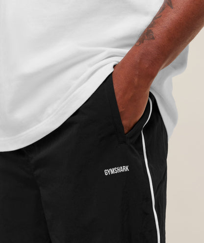 Gymshark Retro Shell Track Pants - Black