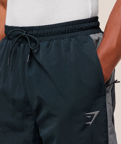 Gymshark Retro Track Pants - Deep Petrol Blue/Iron Blue/Denim Grey