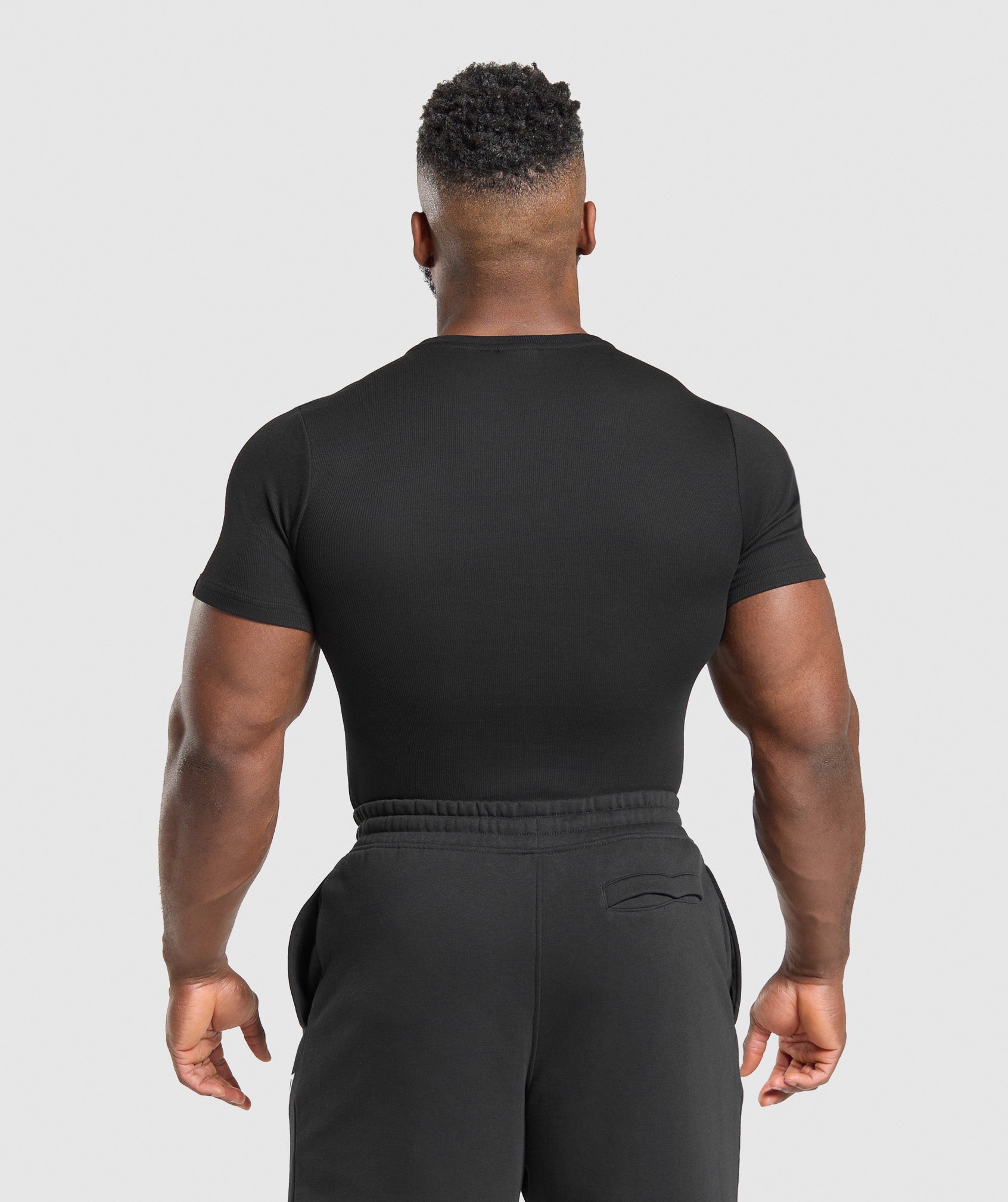 Gymshark Ribbed T-Shirt - Black