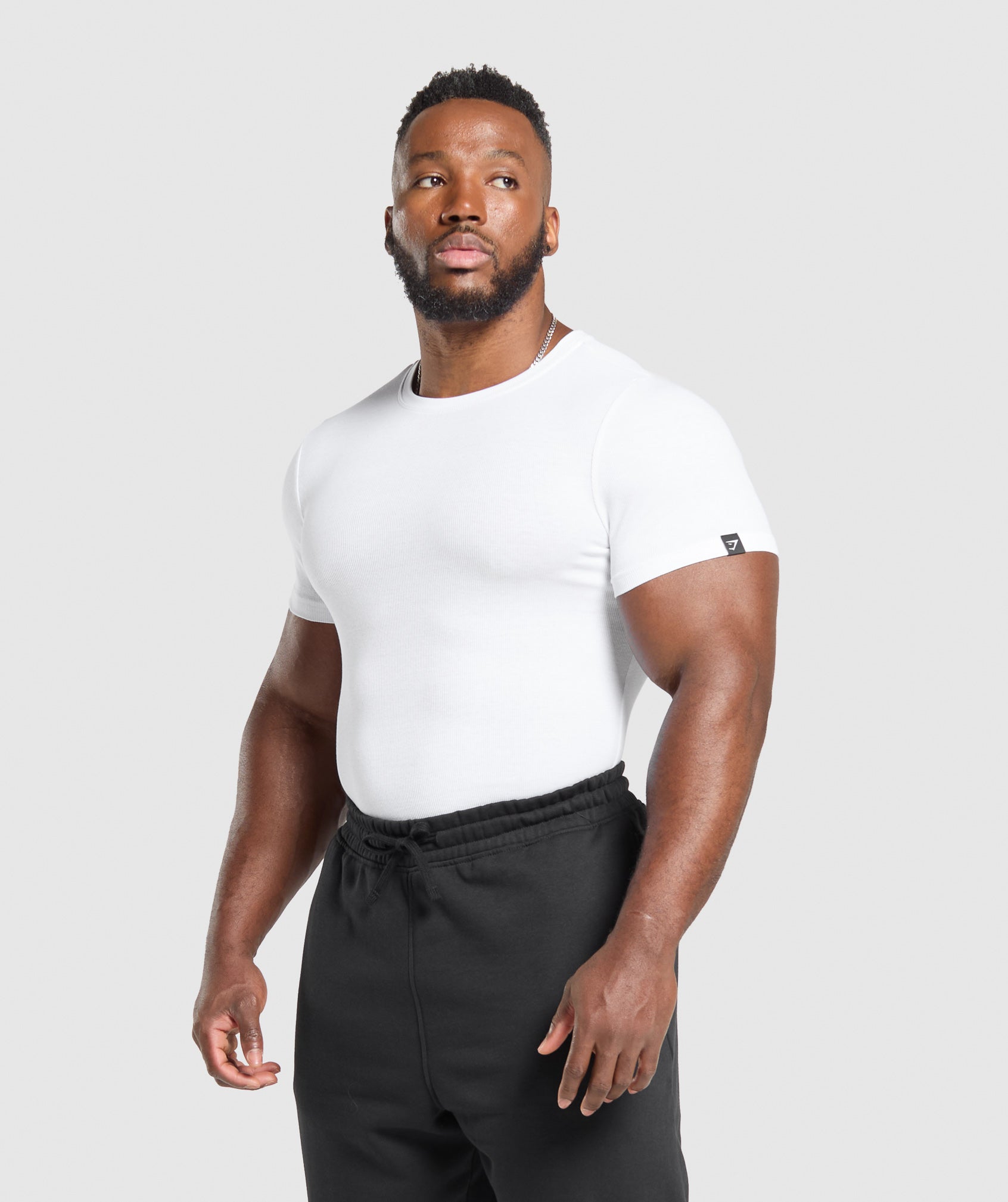 Gymshark Ribbed T-Shirt - White