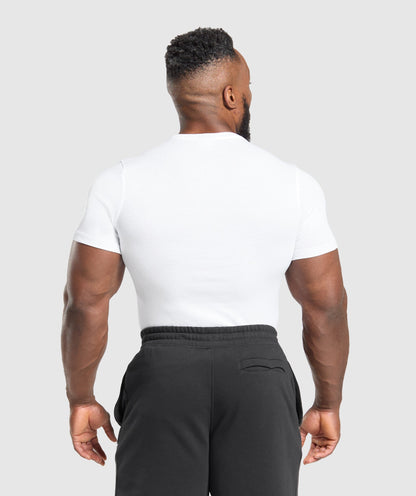 Gymshark Ribbed T-Shirt - White