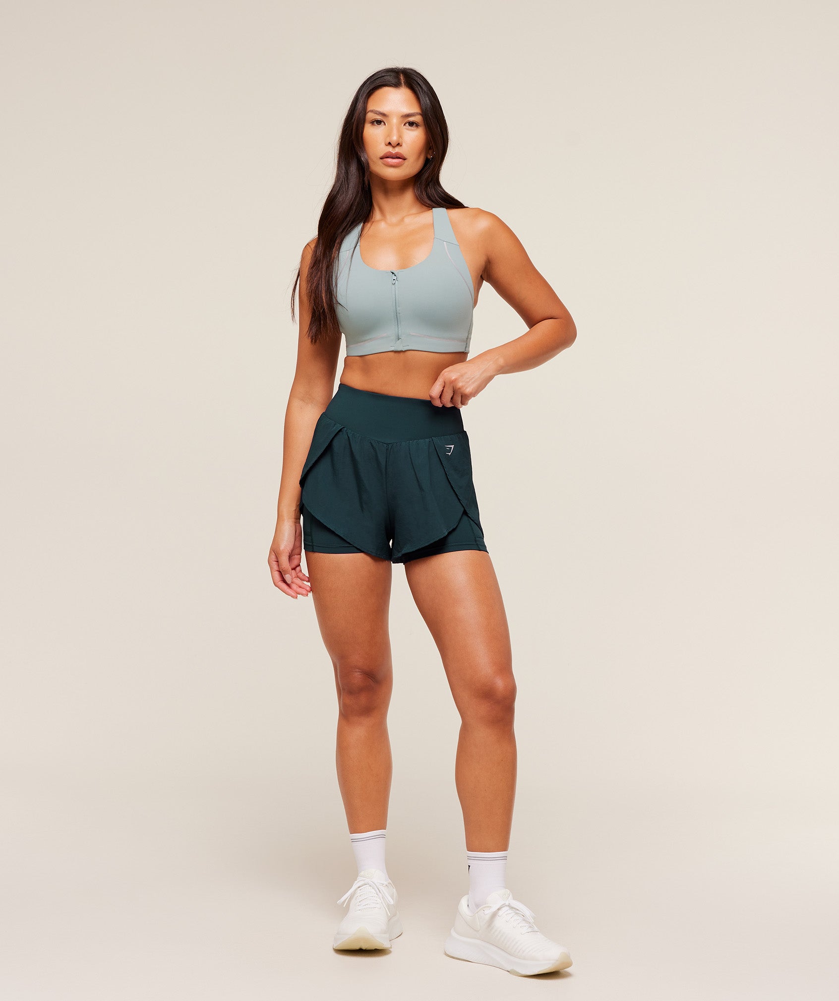 Gymshark Running 2-in-1 Shorts - Deep Petrol Blue