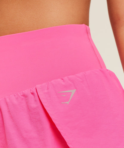 Gymshark Running 2-in-1 Shorts - Energy Pink