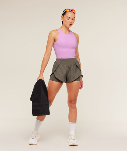 Gymshark Running 2-in-1 Shorts - Camo Brown