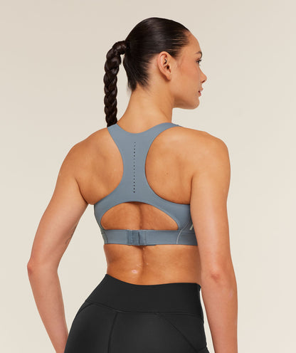 Gymshark Medium Support Running Sports Bra - Iron Blue