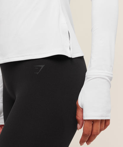 Gymshark Running Long Sleeve Top - White