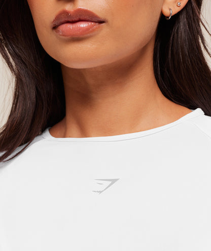 Gymshark Running Long Sleeve Top - White