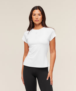 Gymshark Running Back Vent T-Shirt - White