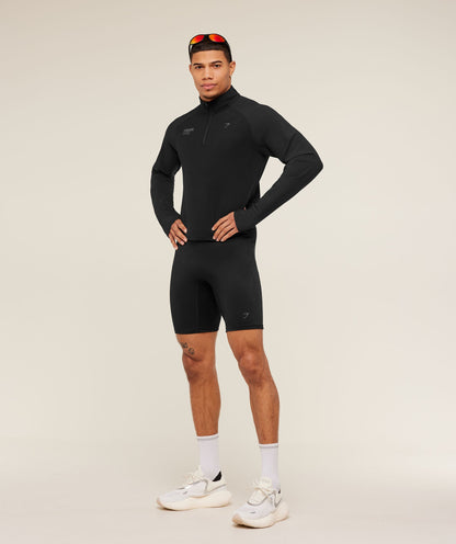 Gymshark Running Elite 1/4 Zip - Black