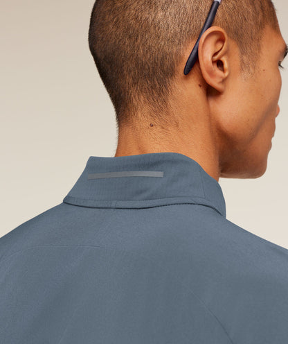 Gymshark Running Elite 1/4 Zip - Titanium Blue