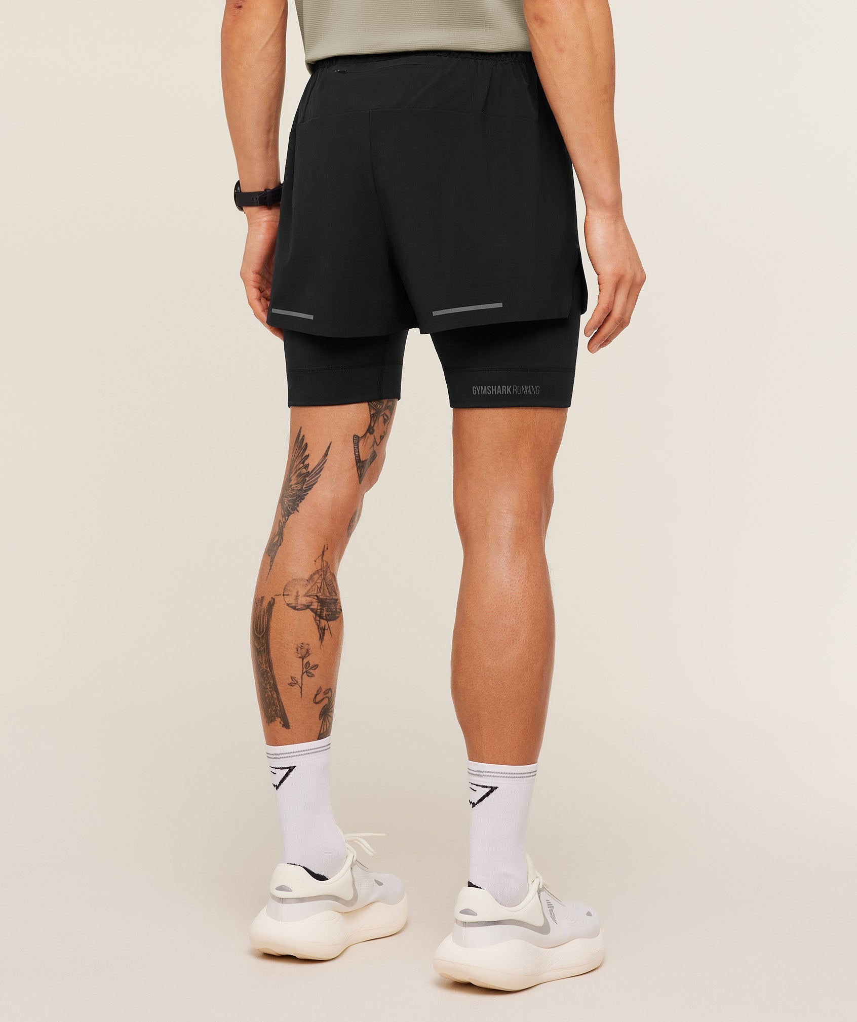 Gymshark Running Elite 2 in 1 5" Shorts - Black