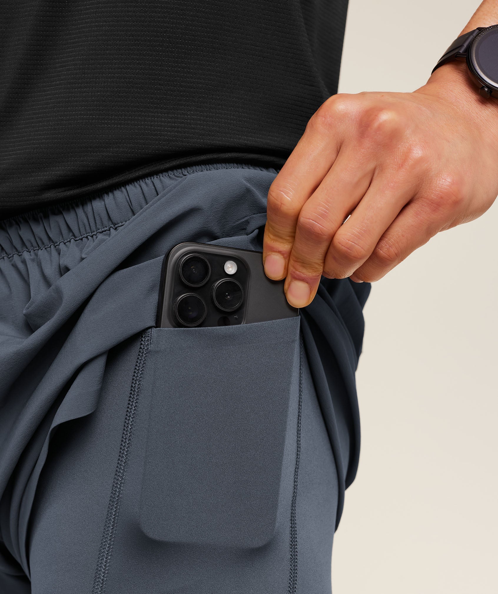 Gymshark Running Elite 2 in 1 5" Shorts - Titanium Blue