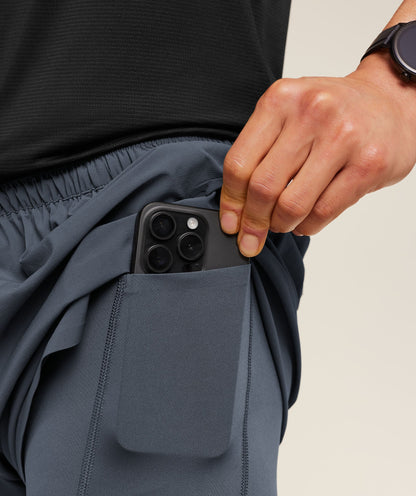 Gymshark Running Elite 2 in 1 5" Shorts - Titanium Blue